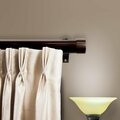 Kd Encimera 1.5 in. Collin Curtain Rod with 28 to 48 in. Extension, Cocoa KD3169254